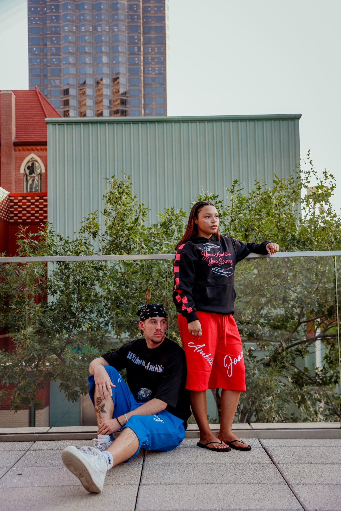 Rose Red "Your Ambition Your Journey" Hoodie