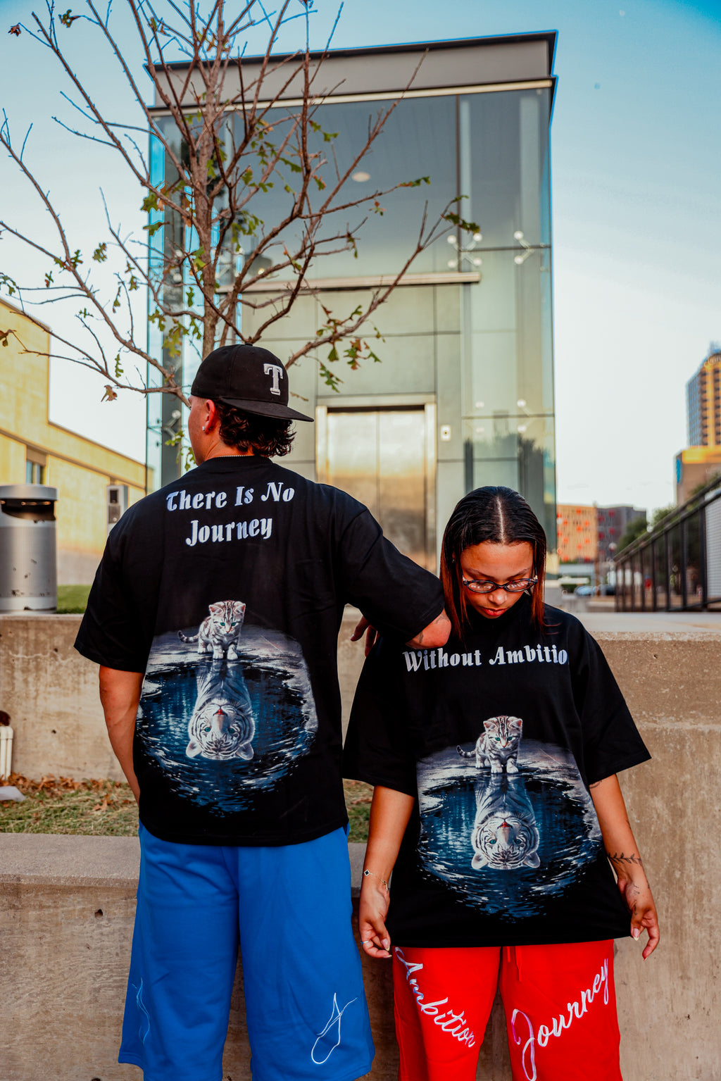 "Without Ambition There's No Journey" Tee - Black