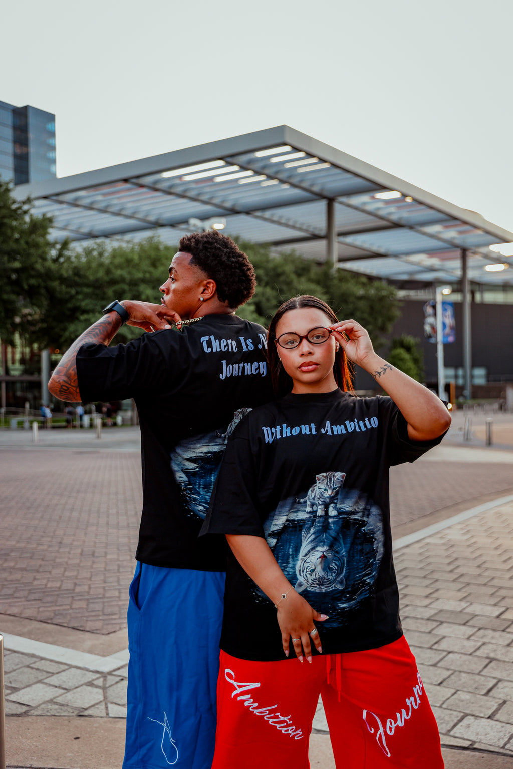 "Without Ambition There's No Journey" Tee - Black