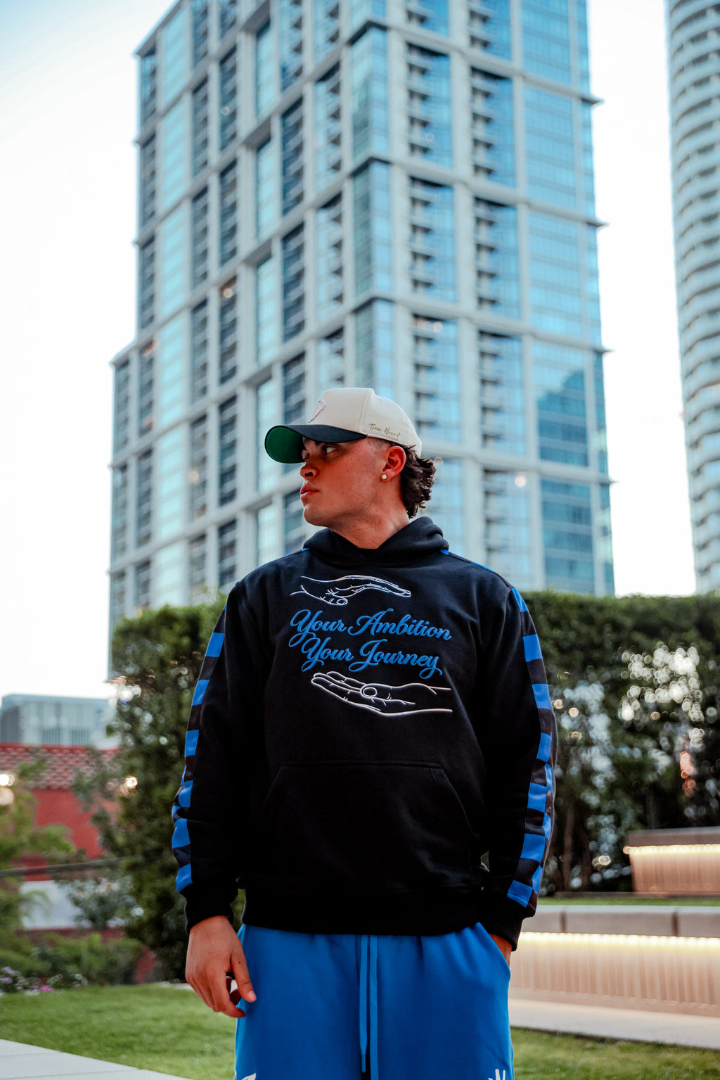 Blue "Your Ambition Your Journey" Hoodie