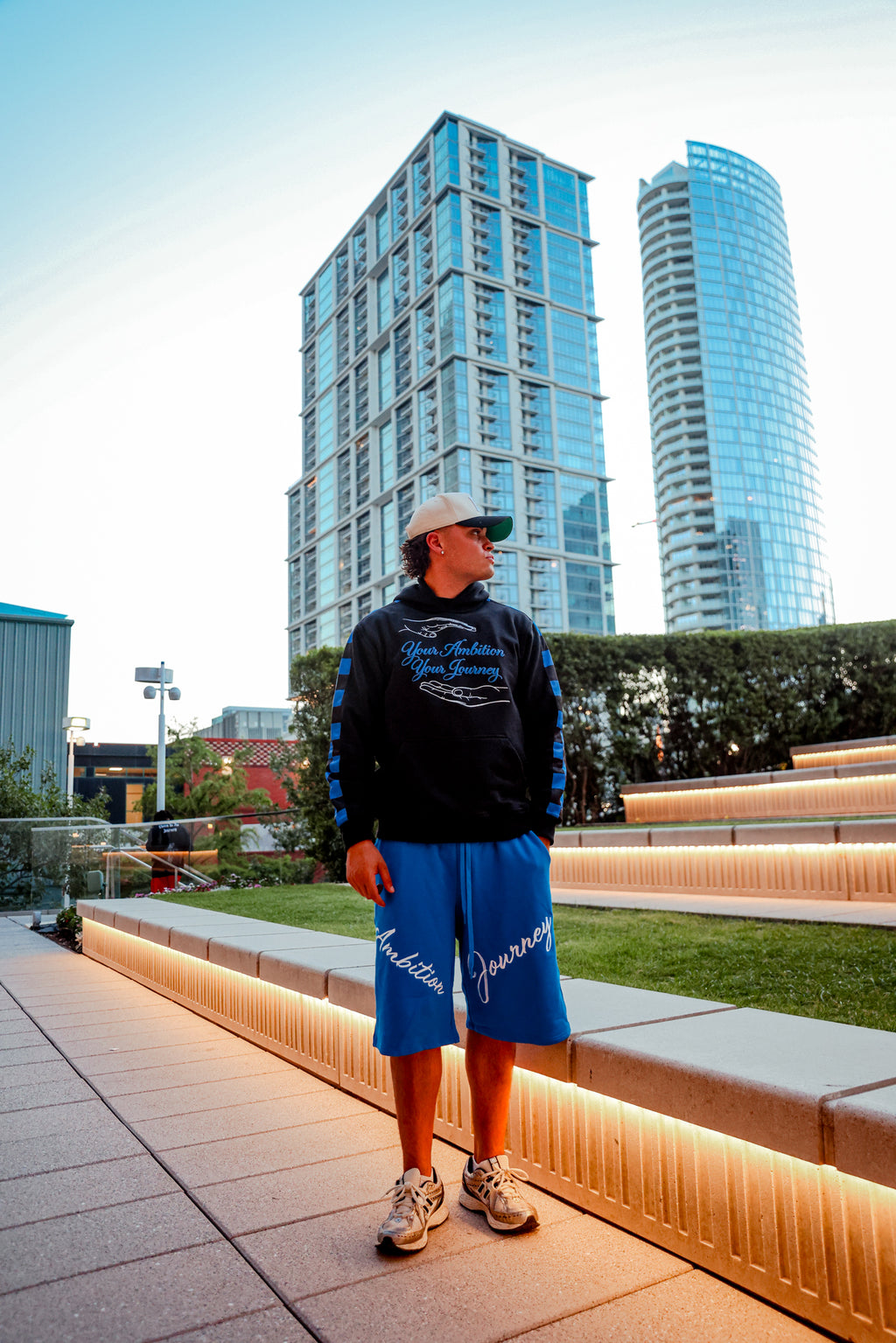 Blue "Your Ambition Your Journey" Hoodie